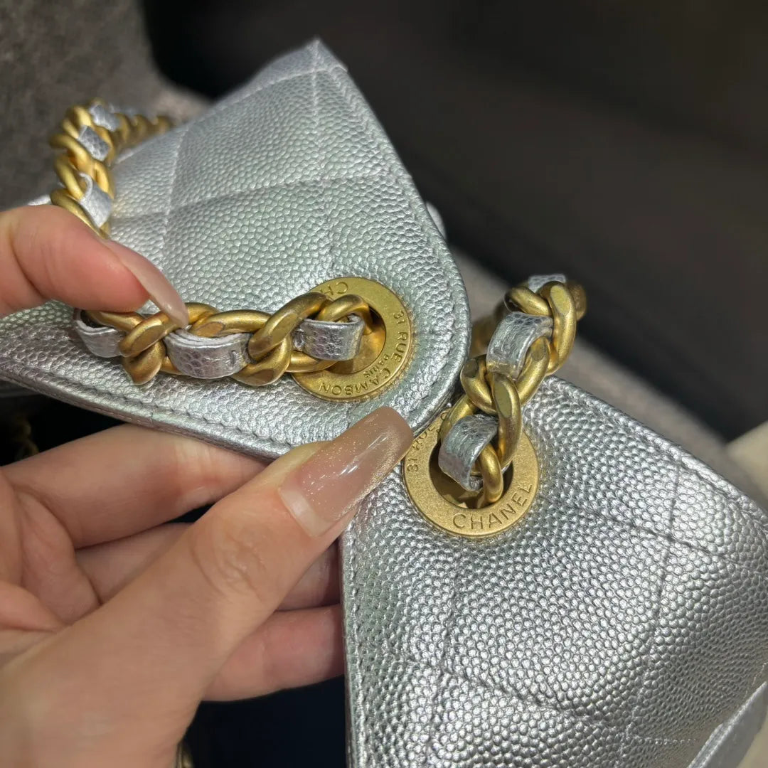 Ch@nel 25C Runway Hippie Chain Hobo Bag 139898