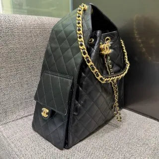 Ch@nel 25C Runway Hippie Hobo Shoulder Bag 139860