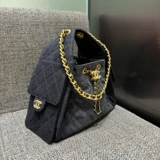 Ch@nel 25C Runway Hippie Hobo Shoulder Bag 139892