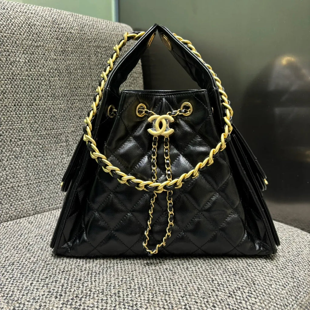 Ch@nel 25C Runway Hippie Hobo Shoulder Bag 139904