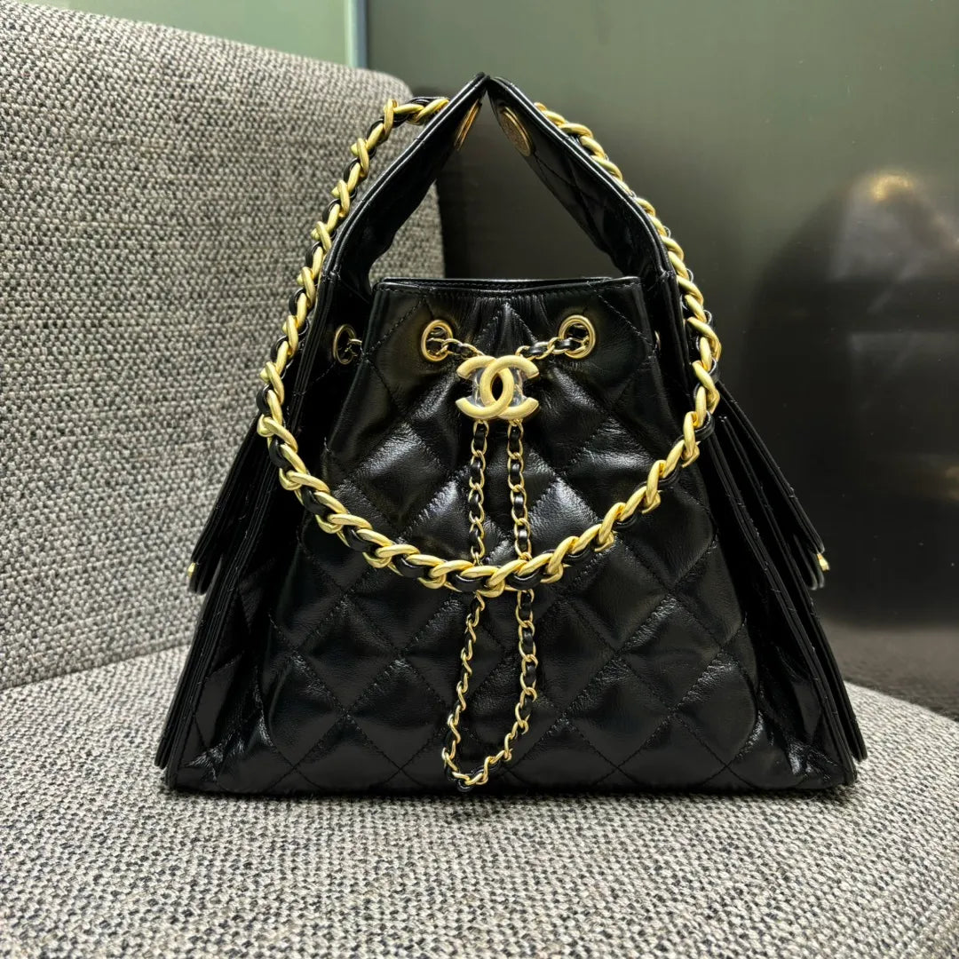 Ch@nel 25C Runway Hippie Hobo Shoulder Bag 139904