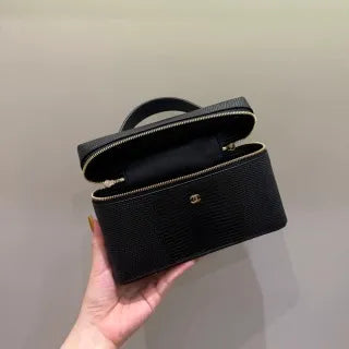 Ch@nel 26A Lizard Print LP Lunchbox Crossbody Bag 140041