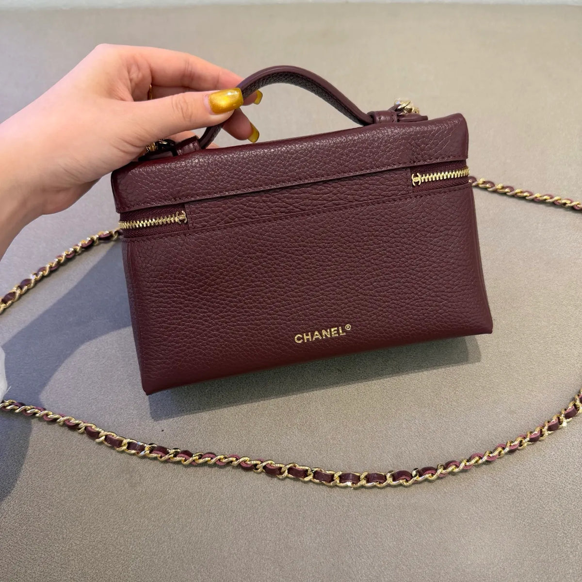 Ch@nel 26A LP Grained Calfskin Crossbody Bag 139926
