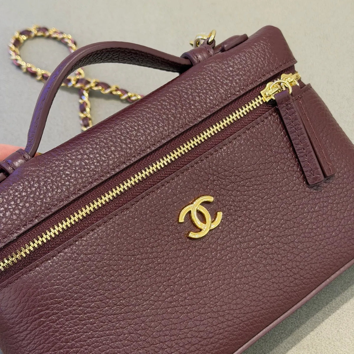 Ch@nel 26A LP Grained Calfskin Crossbody Bag 139926