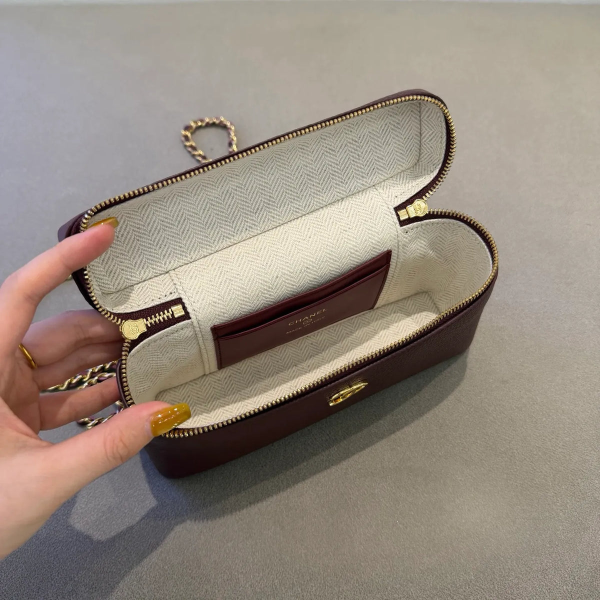 Ch@nel 26A LP Grained Calfskin Crossbody Bag 139926