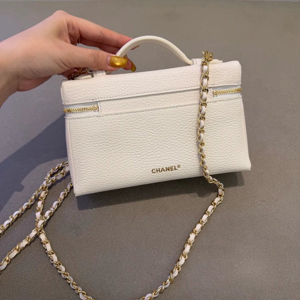 Ch@nel 26A LP Grained Calfskin Crossbody Bag 139930