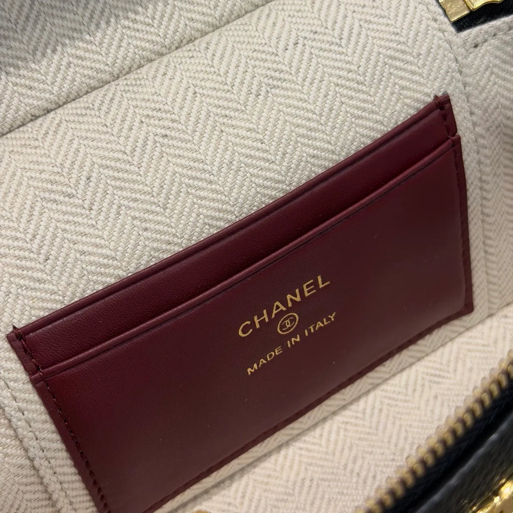 Ch@nel 26A LP Grained Leather Crossbody Bag