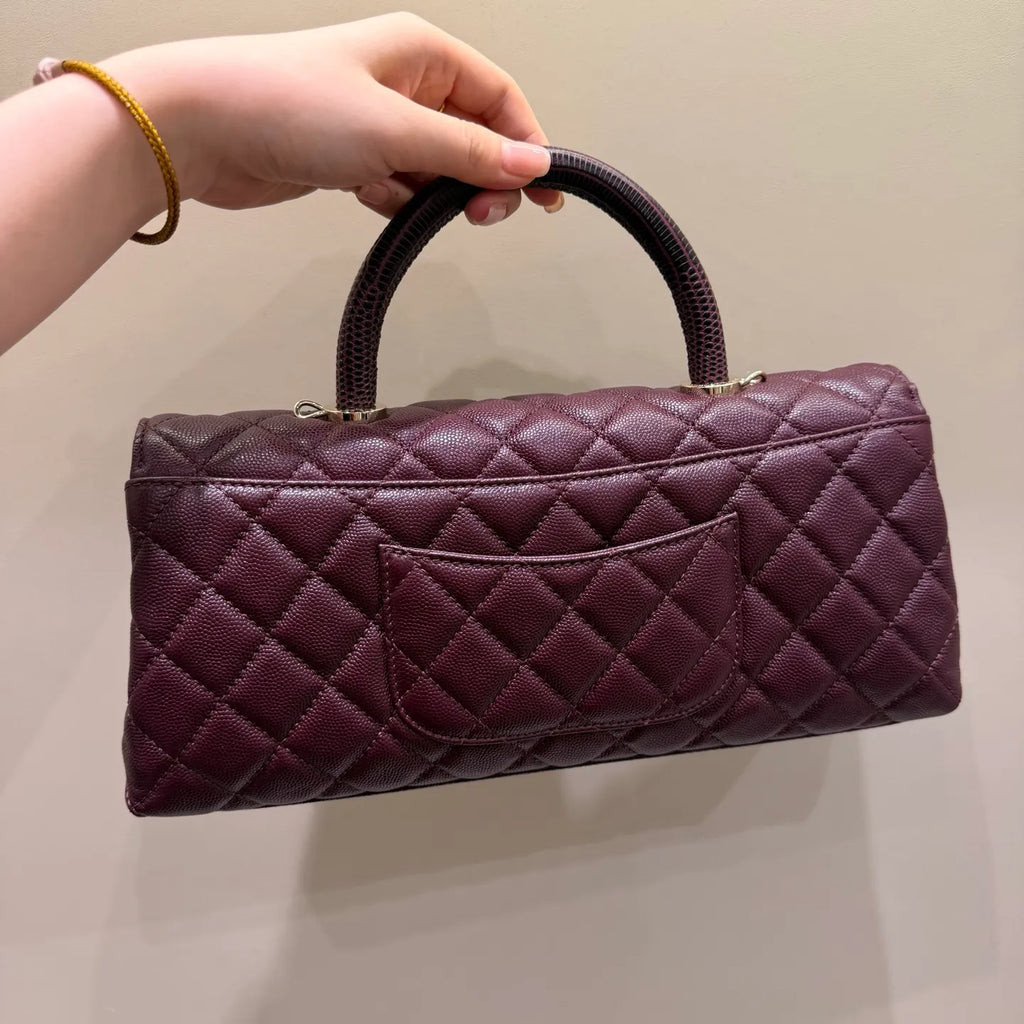 Ch@nel 26J Horizontal Coco Handle Shoulder Bag Caviar