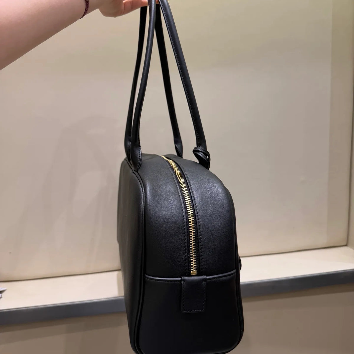 Ch@nel 26S Bowling Leather Shoulder Bag 139973