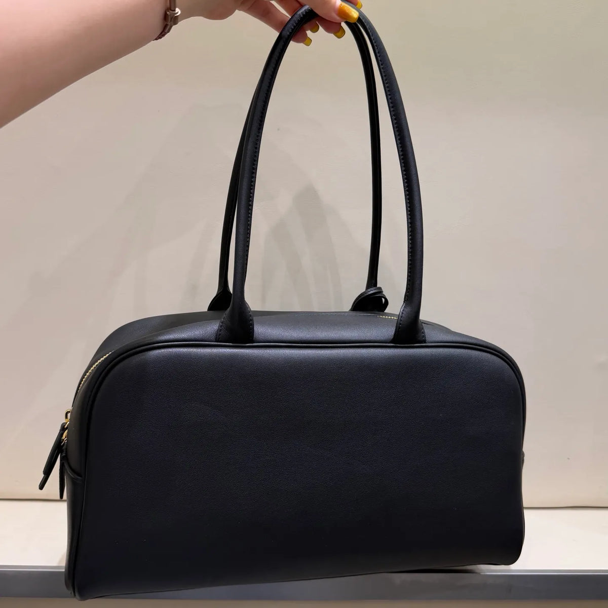 Ch@nel 26S Bowling Leather Shoulder Bag 139973