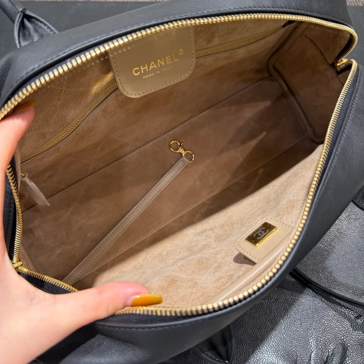 Ch@nel 26S Bowling Leather Shoulder Bag 139973