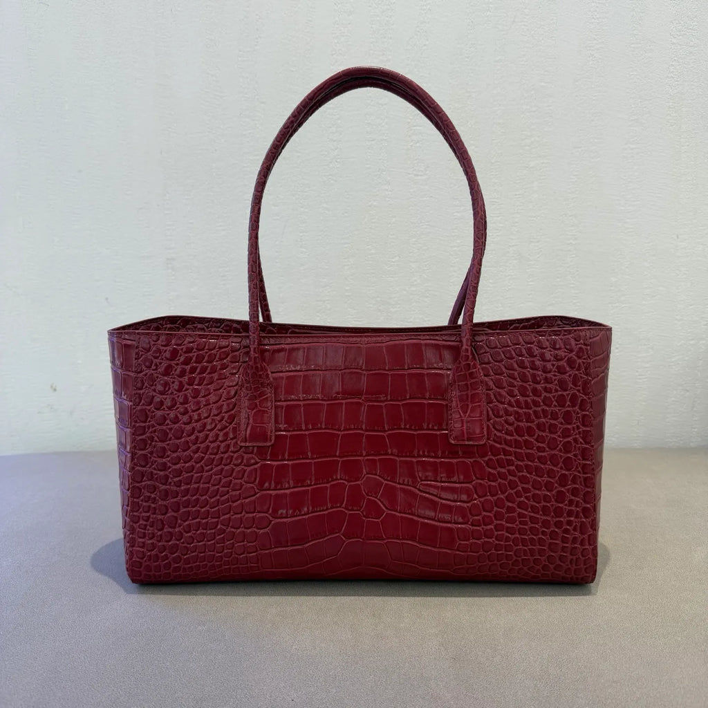 Ch@nel 26S Crocodile Embossed Leather Tote Bag 140021