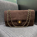 Ch@nel 26S Maxi Flap Suede Shoulder Bag 140066