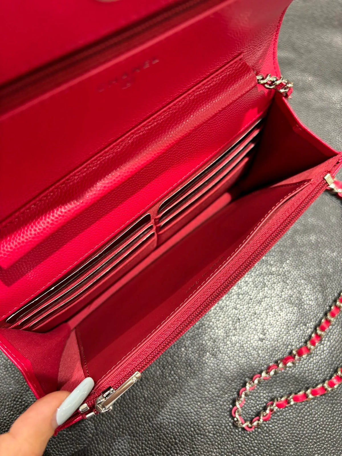Ch@nel Classic Diamond-Quilted Caviar Leather Crossbody Bag 139915