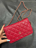 Ch@nel Classic Diamond-Quilted Caviar Leather Crossbody Bag 139916