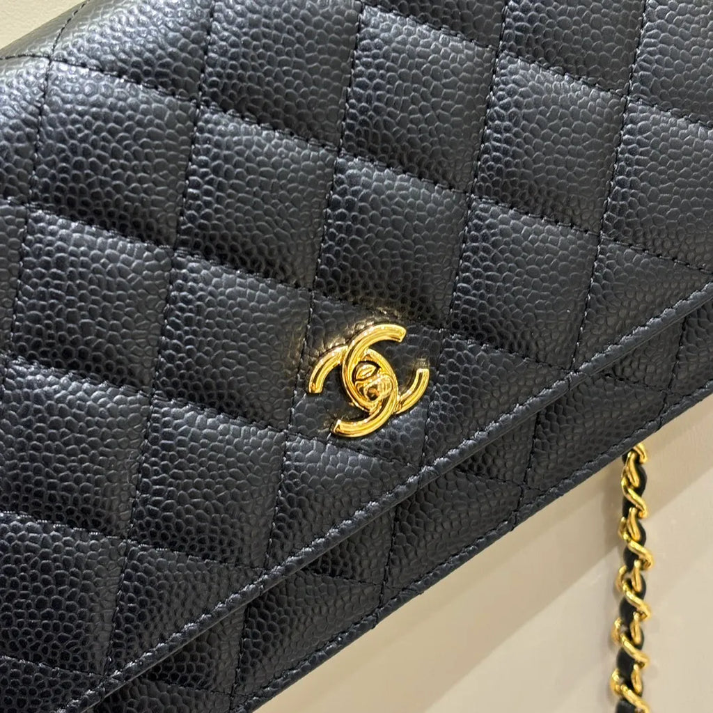 Ch@nel Turn-Lock WOC Quilted Leather Crossbody Bag 139919