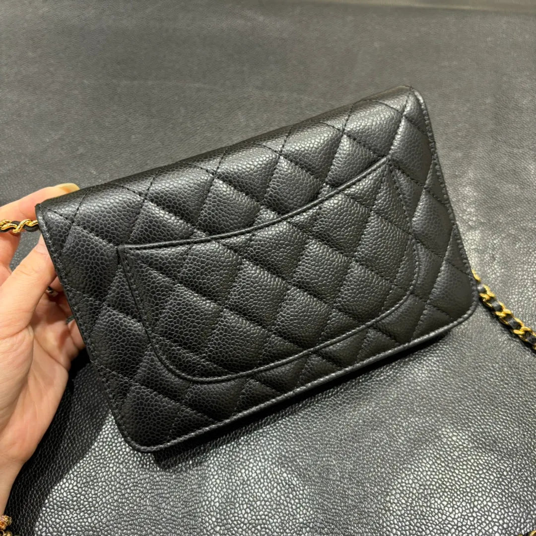 Ch@nel Turn-Lock WOC Quilted Leather Crossbody Bag 139919