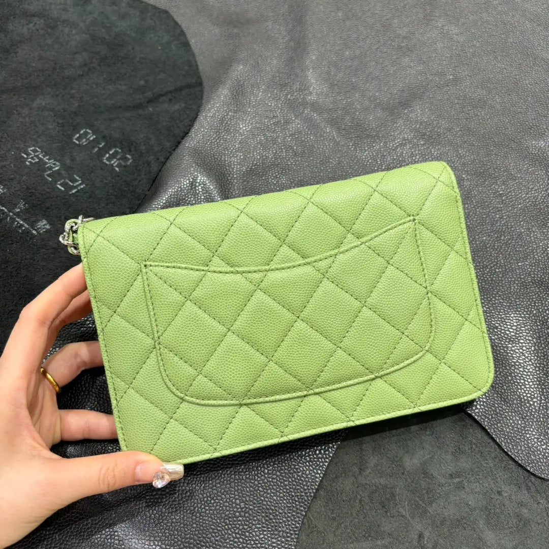 Ch@nel WOC Classic Quilted Caviar Crossbody Bag 139905