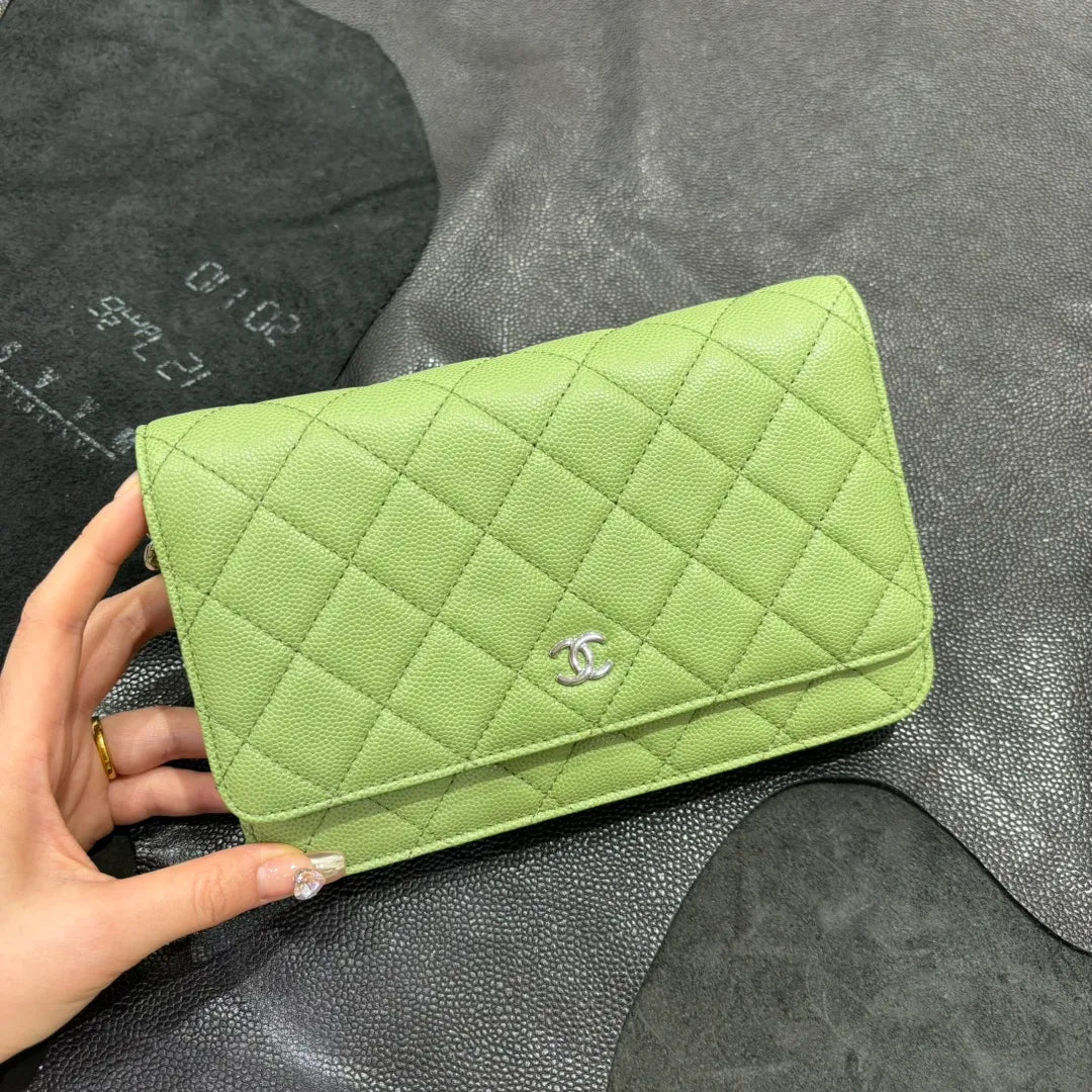 Ch@nel WOC Classic Quilted Caviar Crossbody Bag 139905