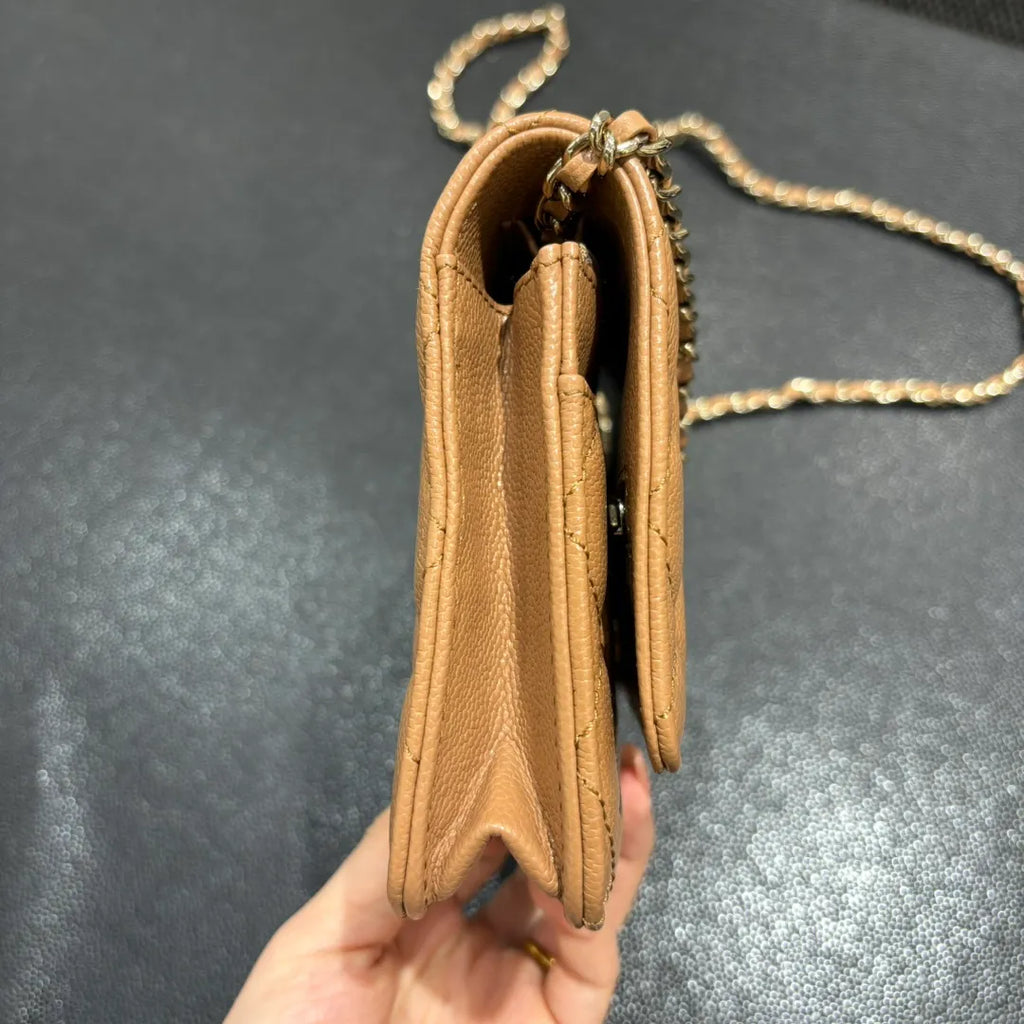 Ch@nel WOC Classic Quilted Caviar Crossbody Bag 139906
