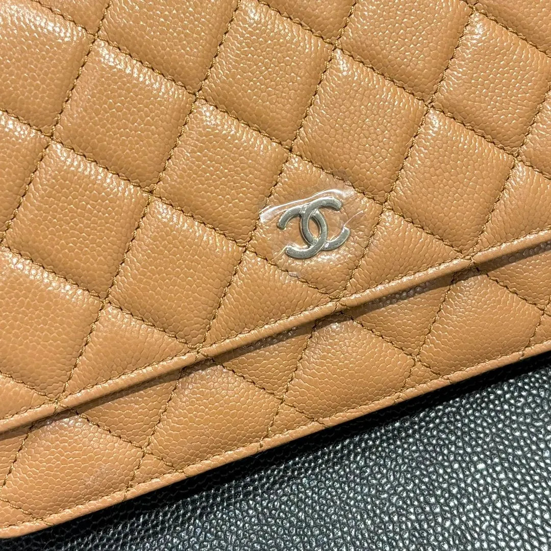 Ch@nel WOC Classic Quilted Caviar Crossbody Bag 139907
