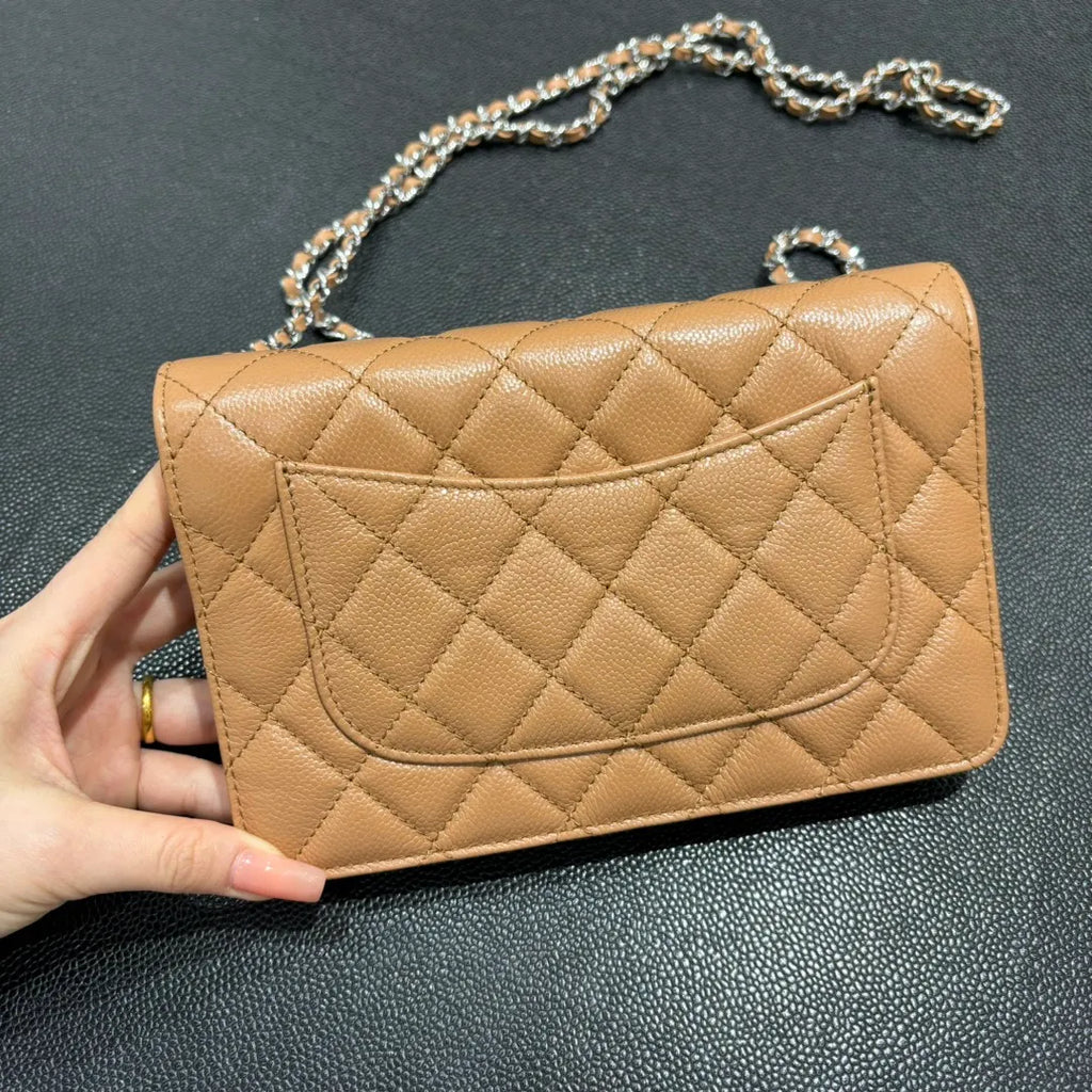 Ch@nel WOC Classic Quilted Caviar Crossbody Bag 139907