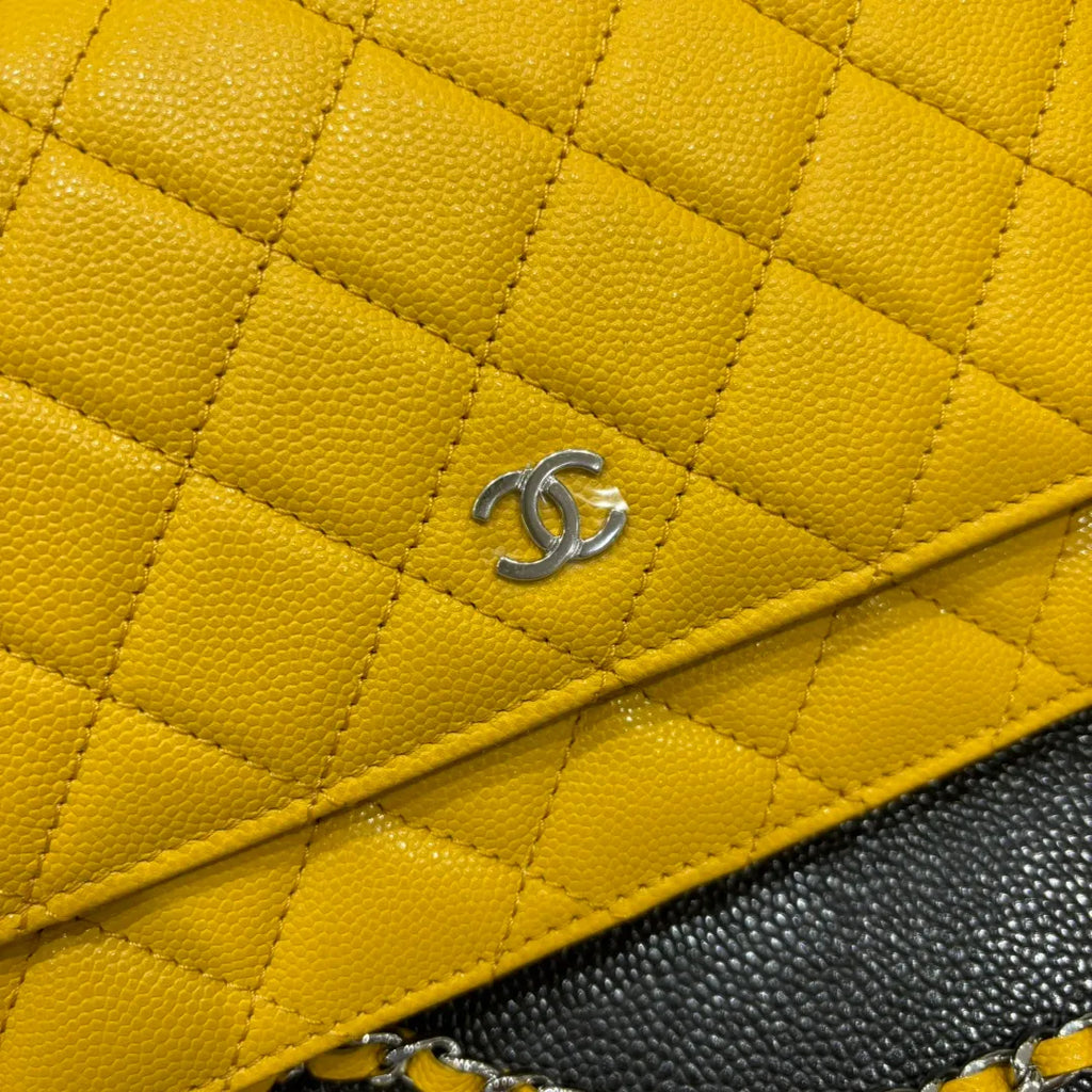 Ch@nel WOC Classic Quilted Caviar Crossbody Bag 139909