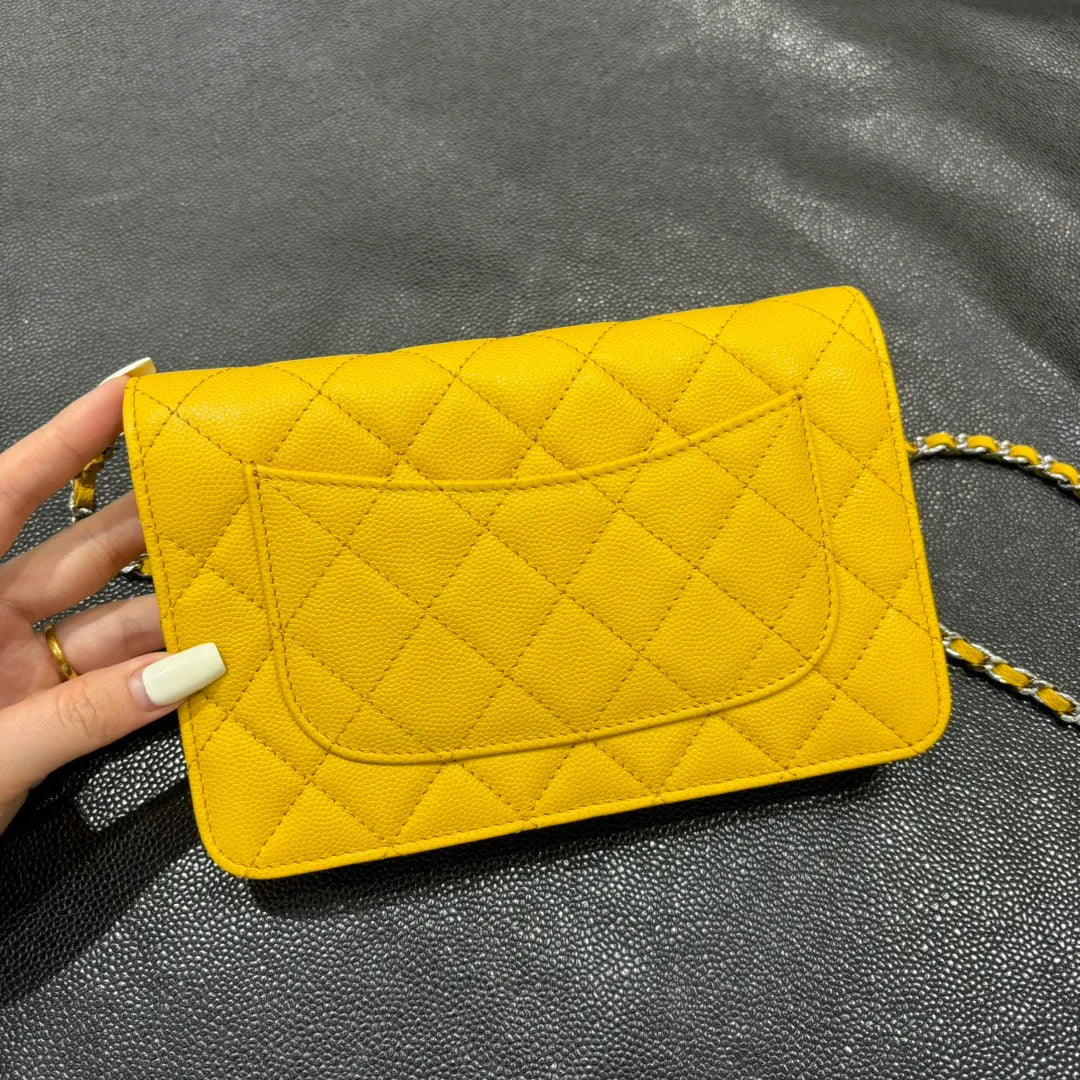 Ch@nel WOC Classic Quilted Caviar Crossbody Bag 139909