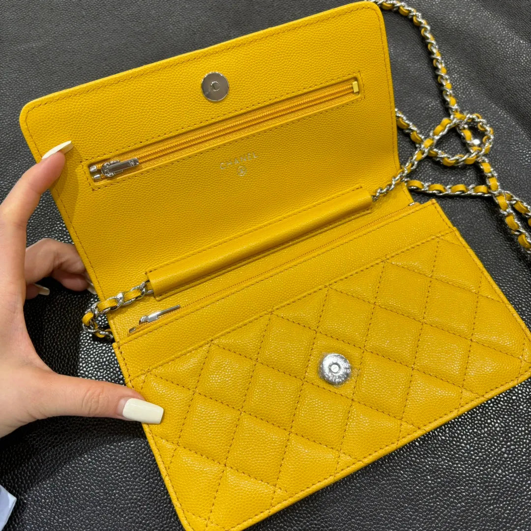 Ch@nel WOC Classic Quilted Caviar Crossbody Bag 139909