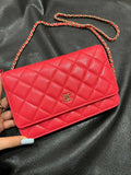 Ch@nel WOC Classic Quilted Caviar Crossbody Bag 139913