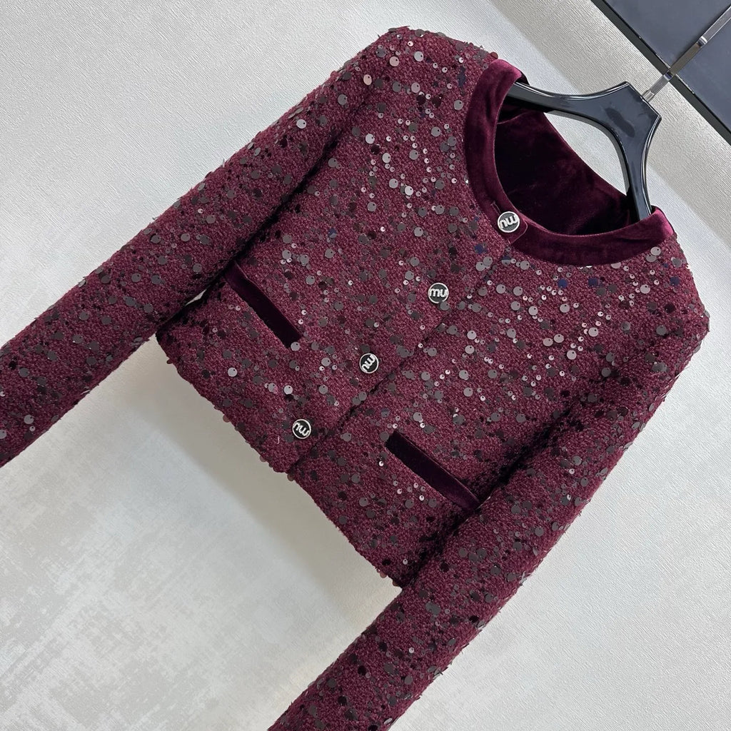 Chane* Women's Sequin Tweed Suit Set 804500440