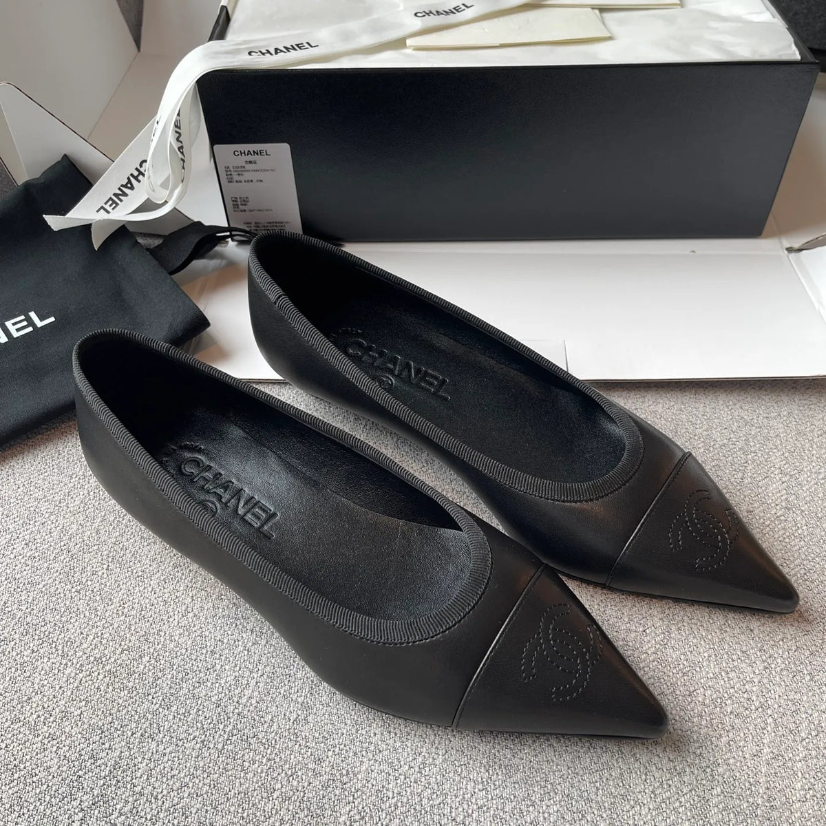 Chanel 2026SS Women's Pointed-Toe Ballet Flats