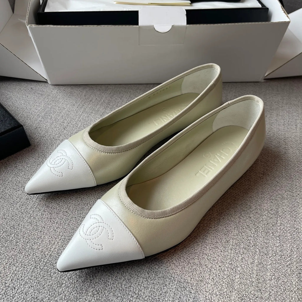 Chanel 2026Ss Women's Pointed-Toe Ballet Flats