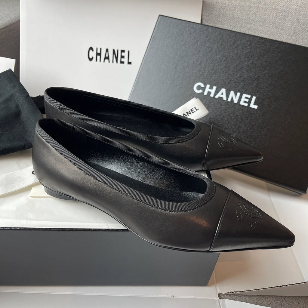 Chanel 2026SS Women's Pointed-Toe Ballet Flats