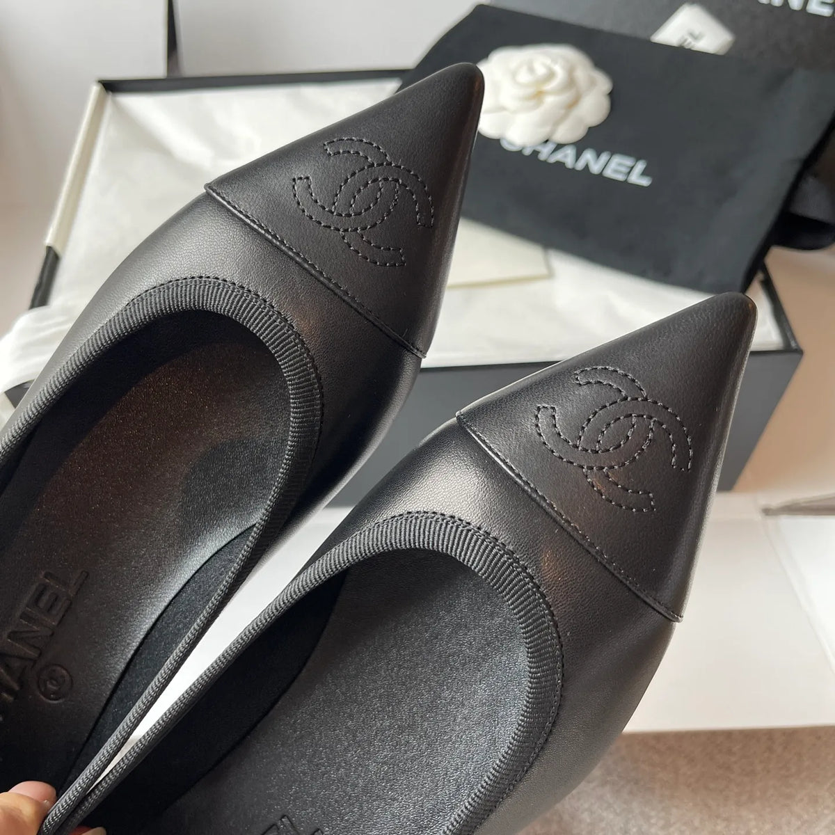 Chanel 2026SS Women's Pointed-Toe Ballet Flats