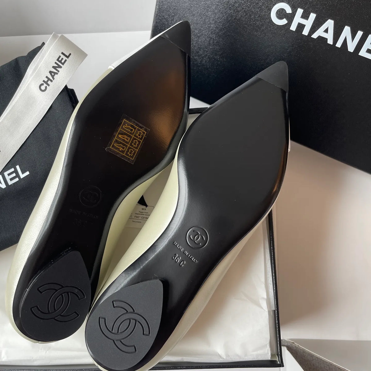 Chanel 2026Ss Women's Pointed-Toe Ballet Flats