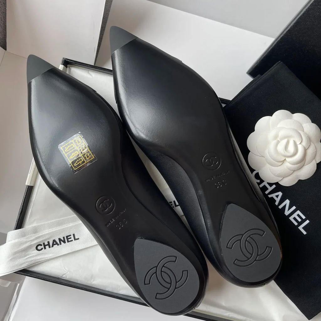 Chanel 2026SS Women's Pointed-Toe Ballet Flats
