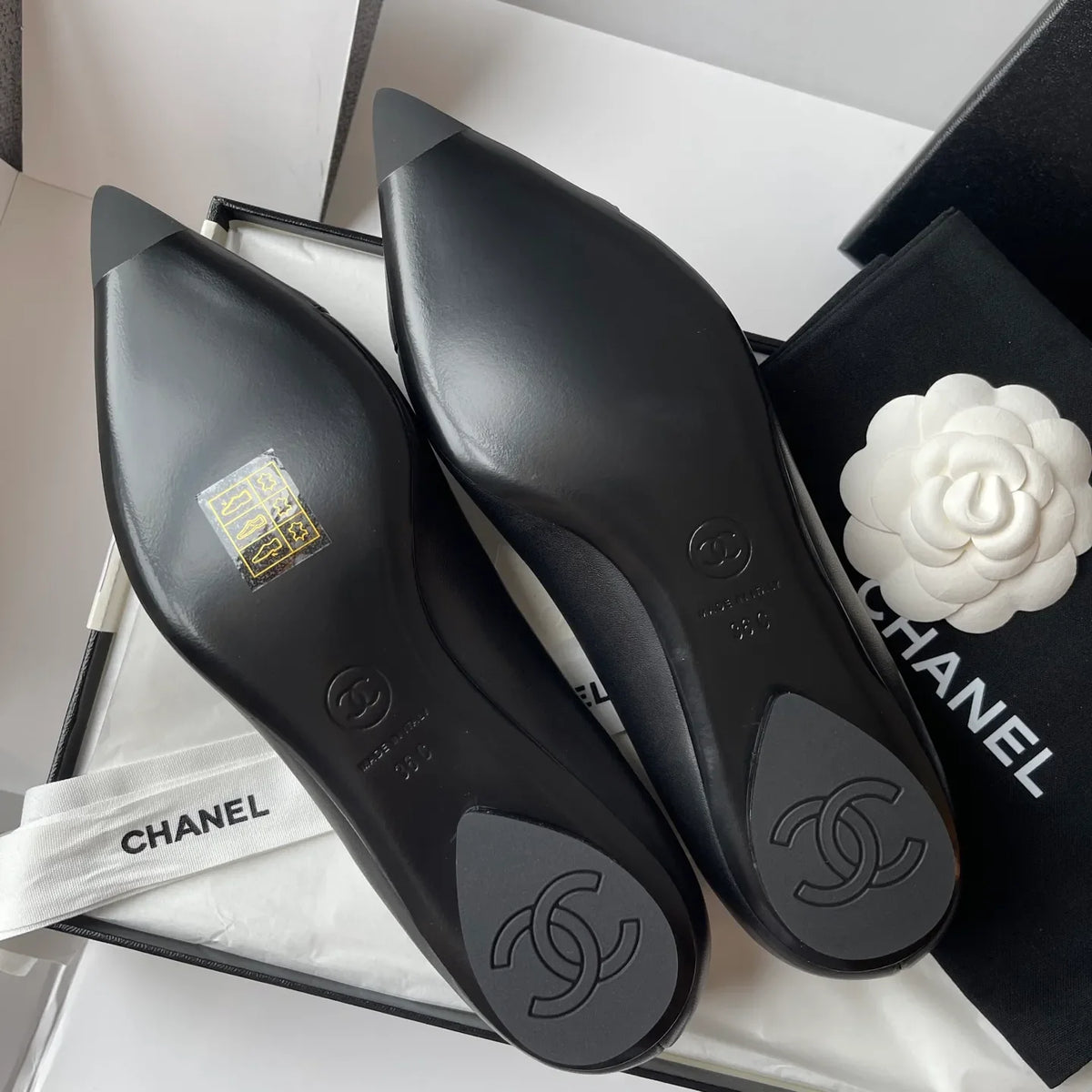 Chanel 2026SS Women's Pointed-Toe Ballet Flats