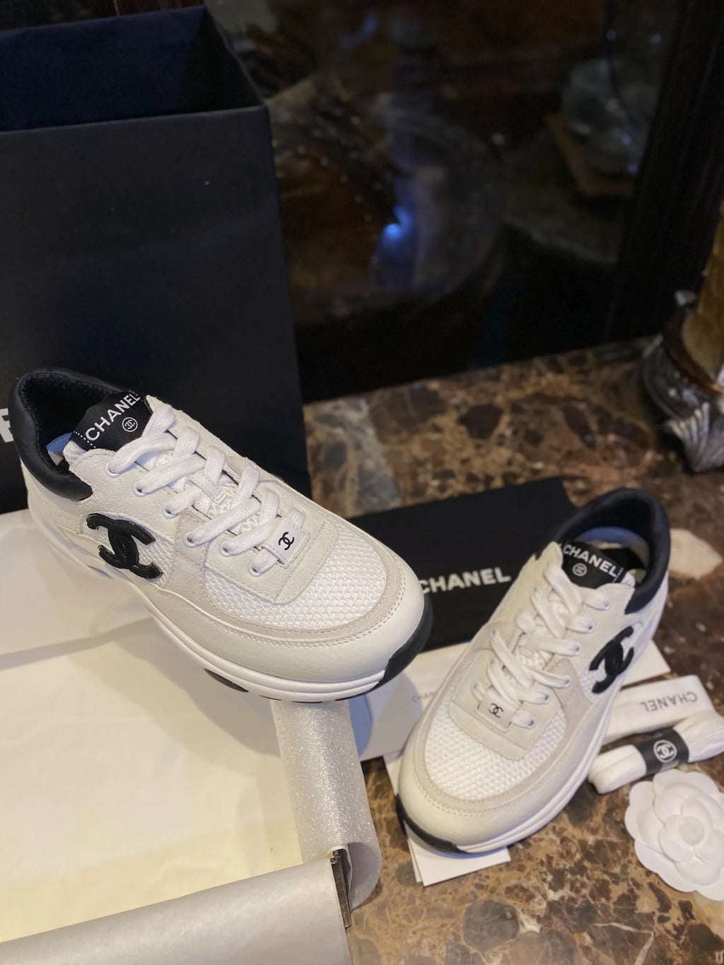 Chanel 22C Panda Shoes 543576