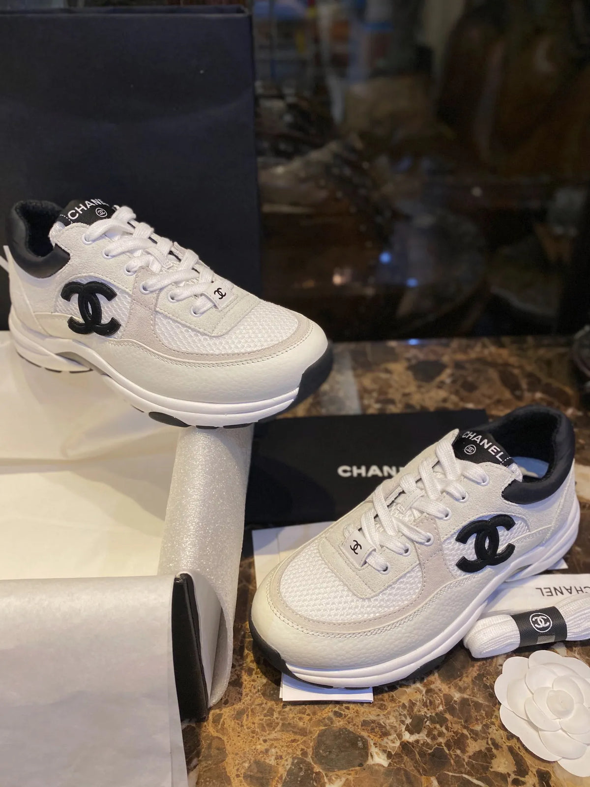 Chanel 22C Panda Shoes 543576