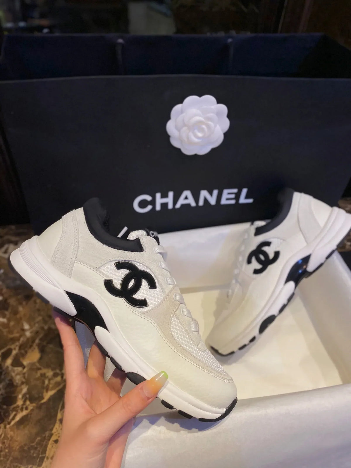 Chanel 22C Panda Shoes 543576