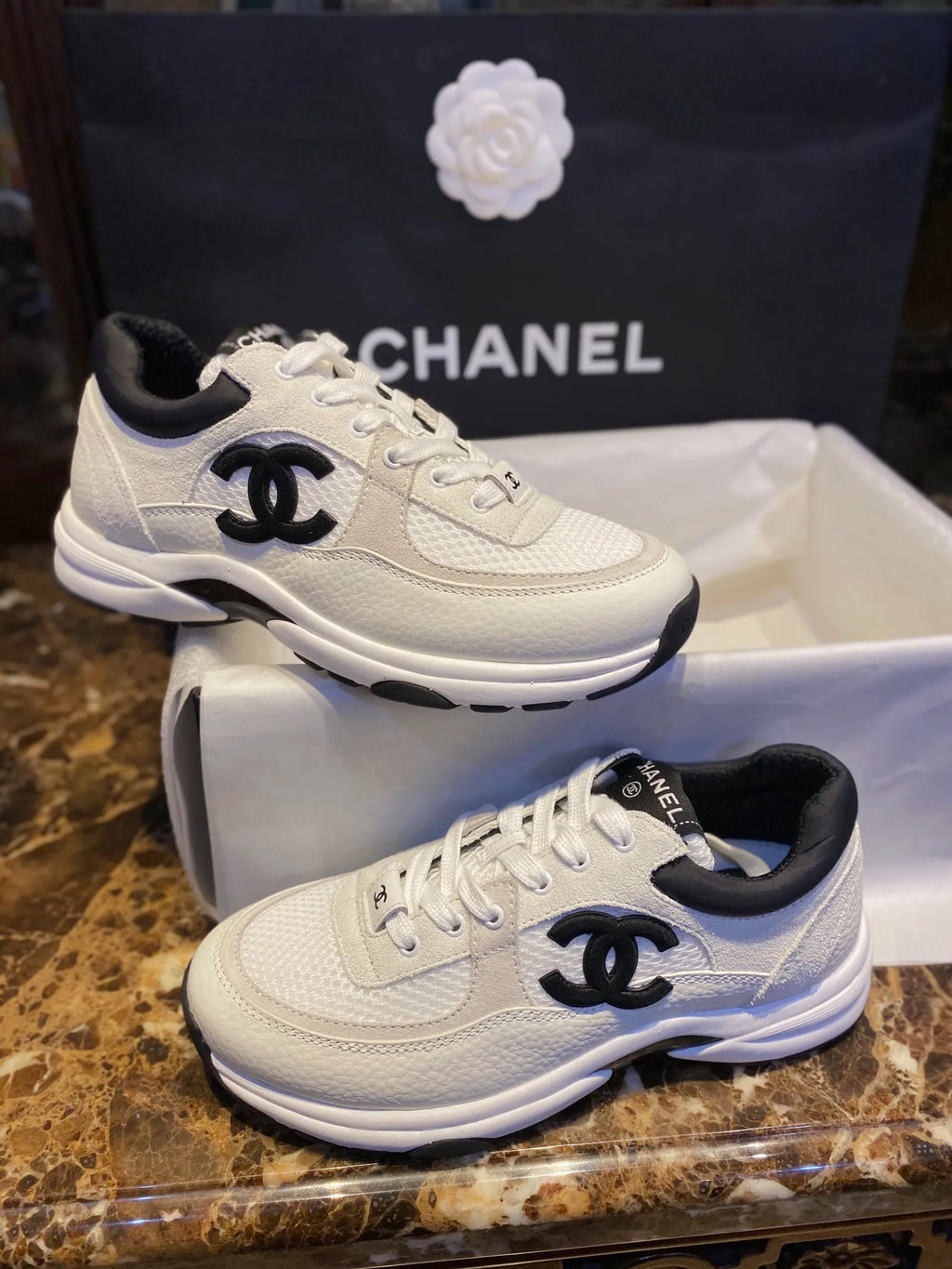 Chanel 22C Panda Shoes 543576