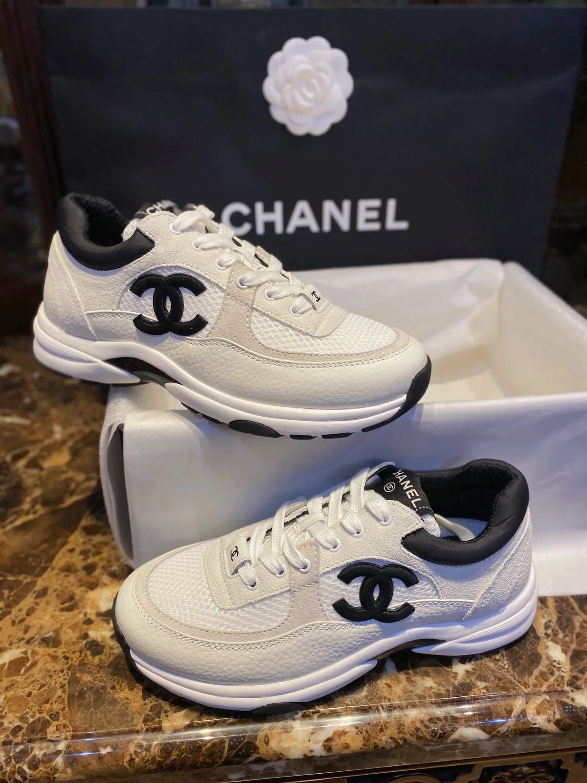Chanel 22C Panda Shoes 543576