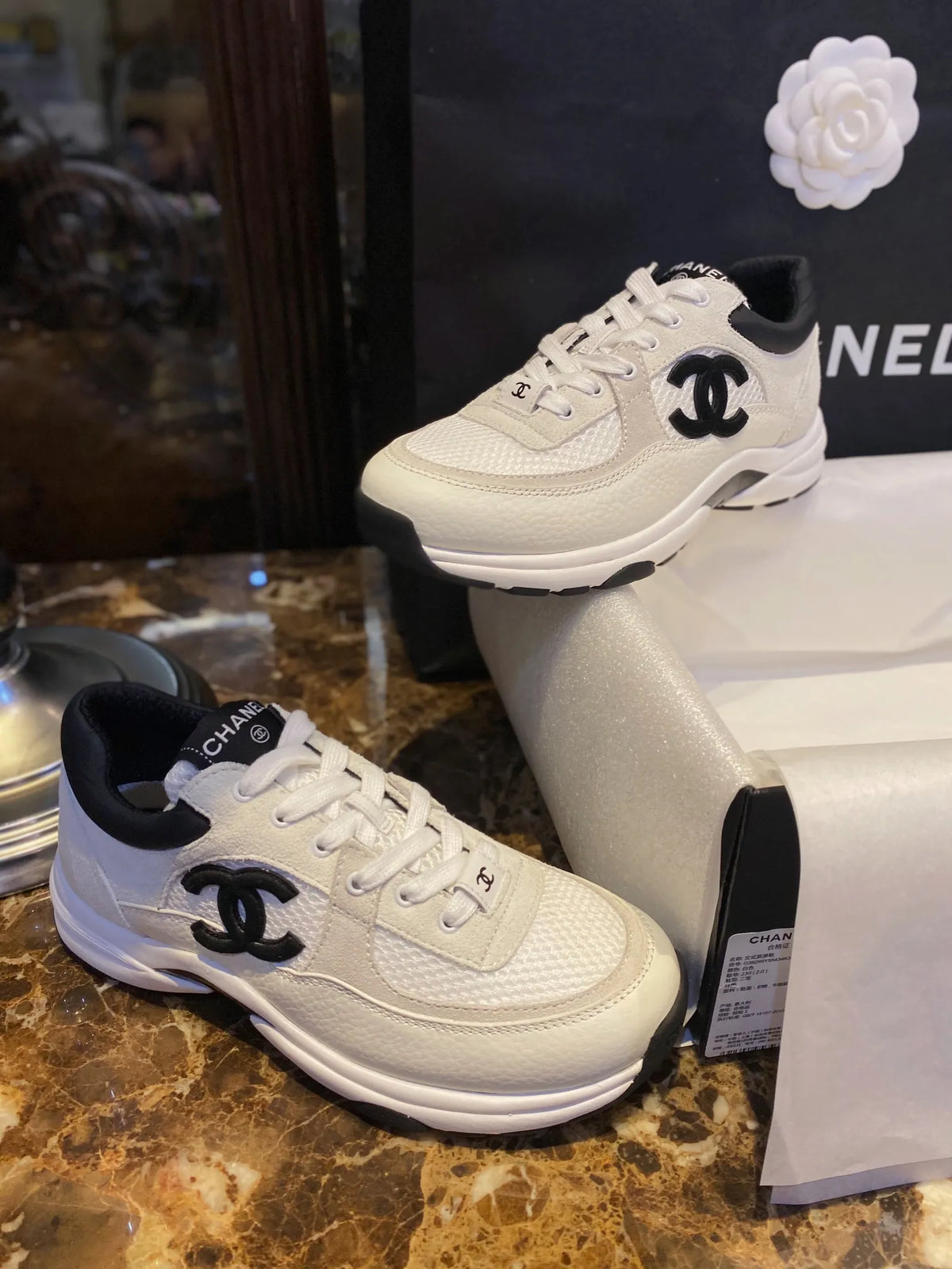 Chanel 22C Panda Shoes 543576