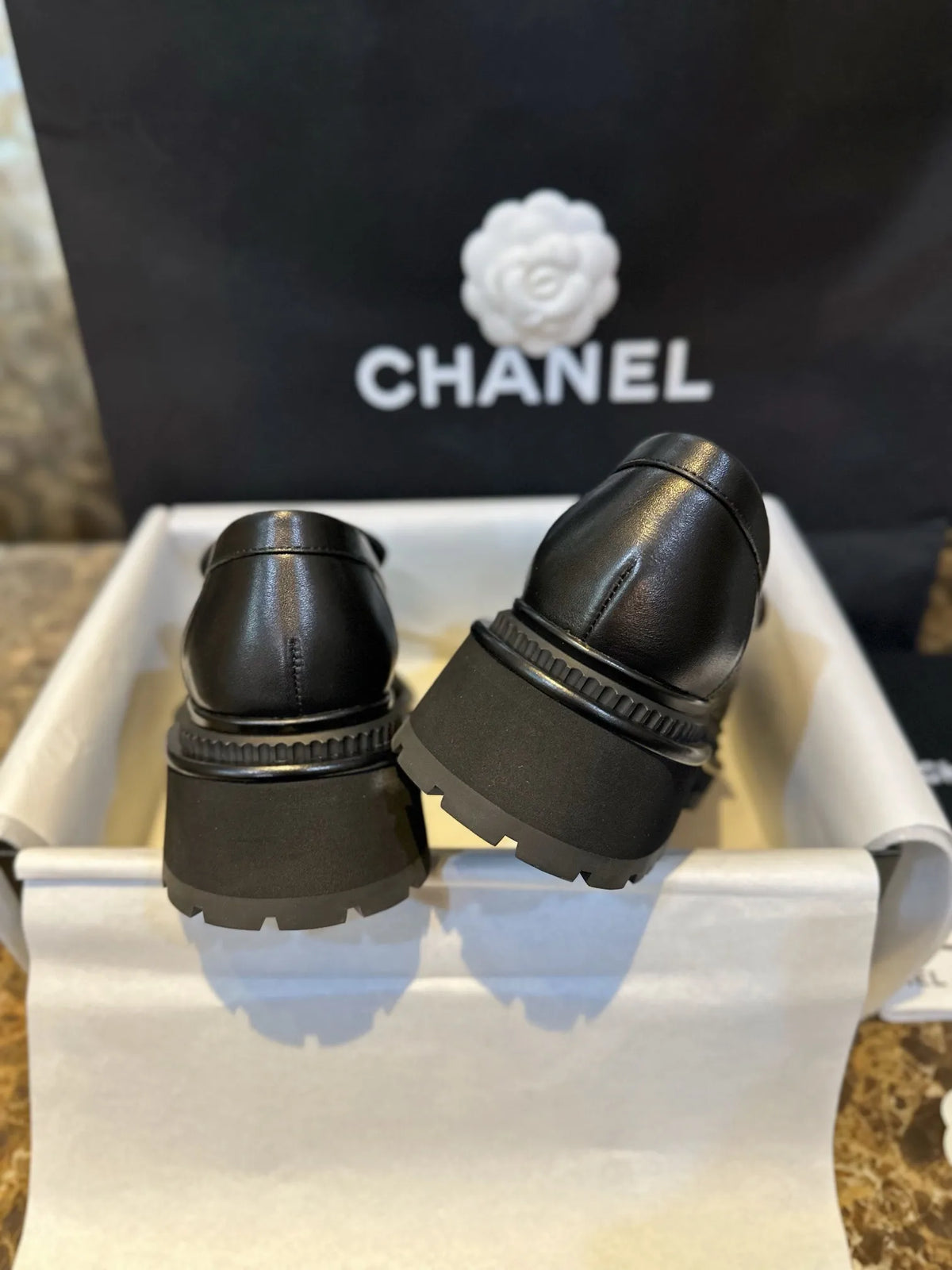 Chanel 23A Retro Platform Loafers 543539