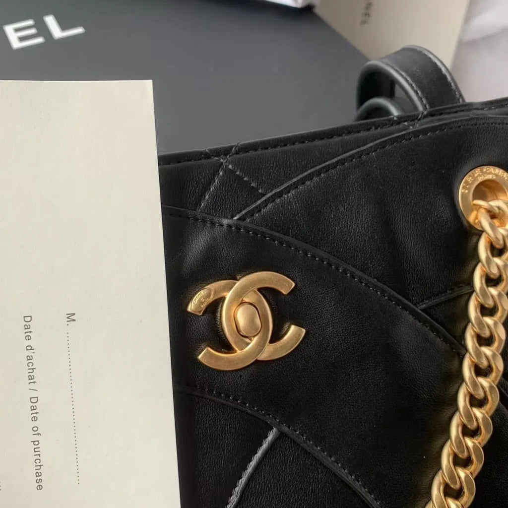 Chanel 23P Shopping Tote Bag Leather AS3938