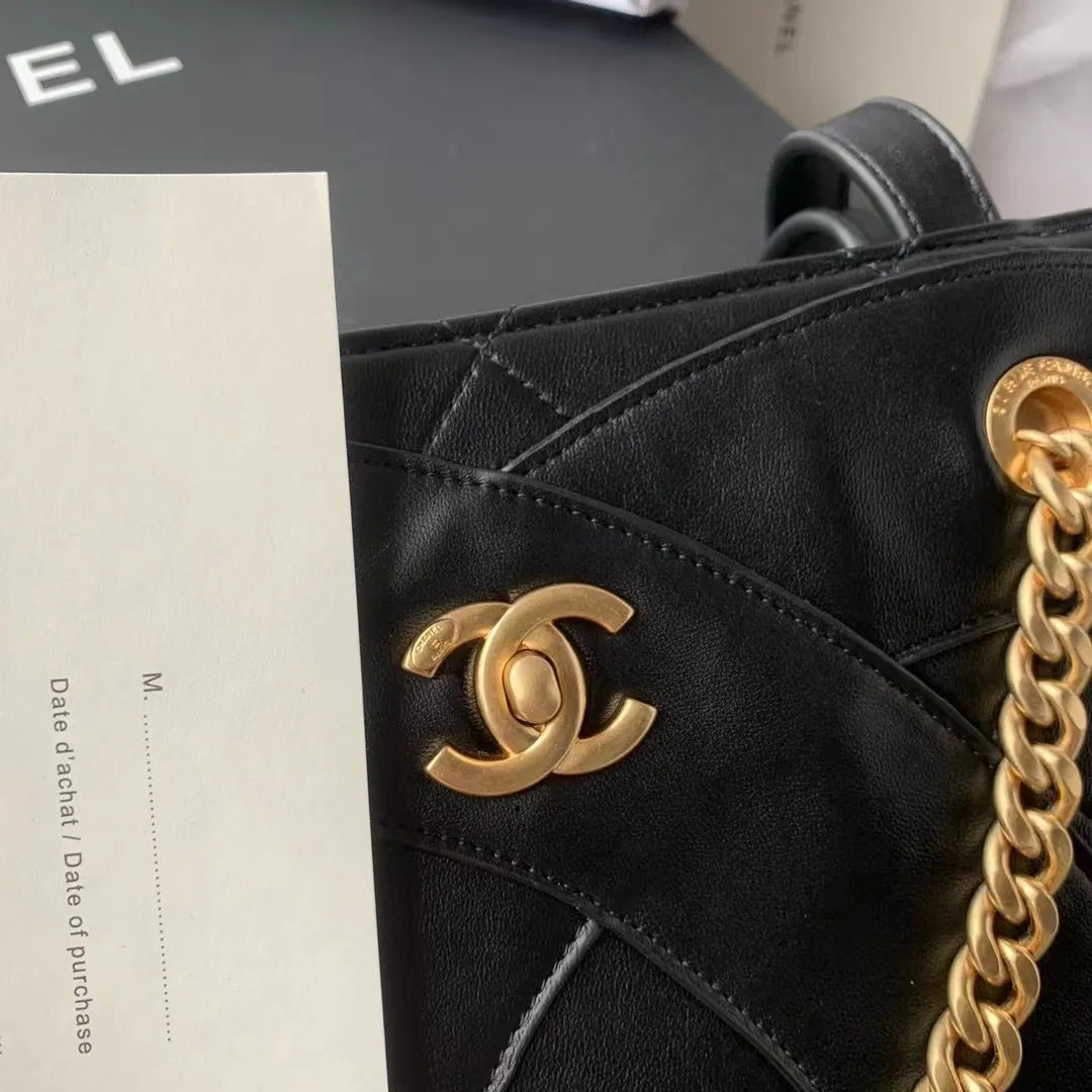 Chanel 23P Shopping Tote Bag Leather AS3938