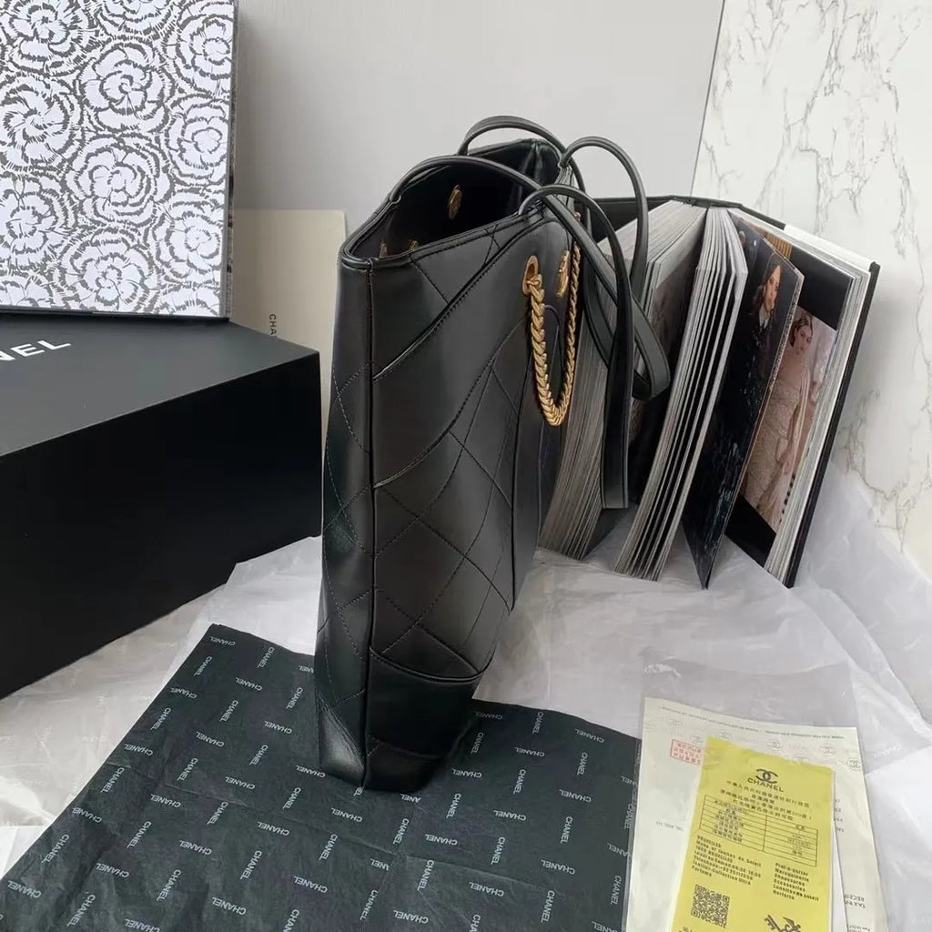 Chanel 23P Shopping Tote Bag Leather AS3938