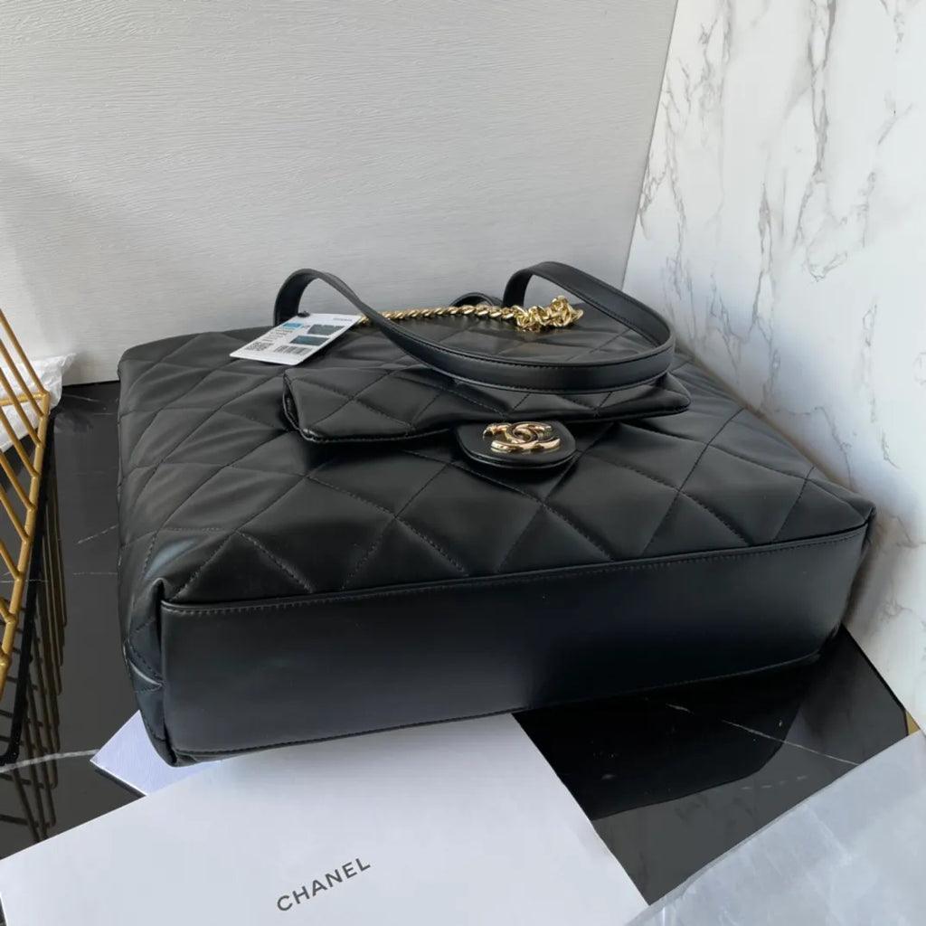 Chanel 23P Shopping Tote Bag Leather AS4359