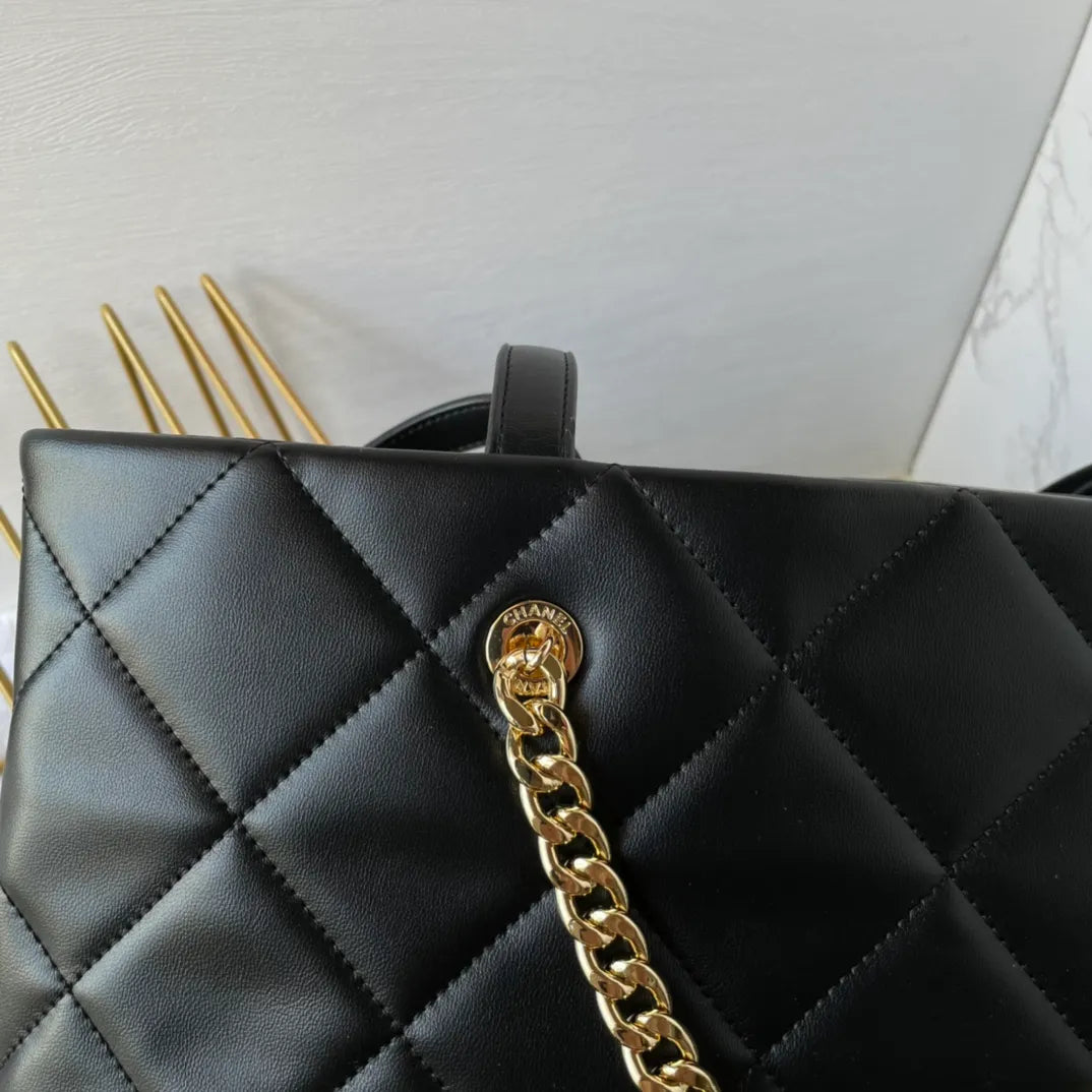 Chanel 23P Shopping Tote Bag Leather AS4359